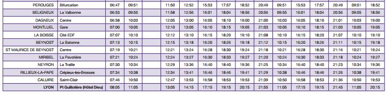 horario Pérouges